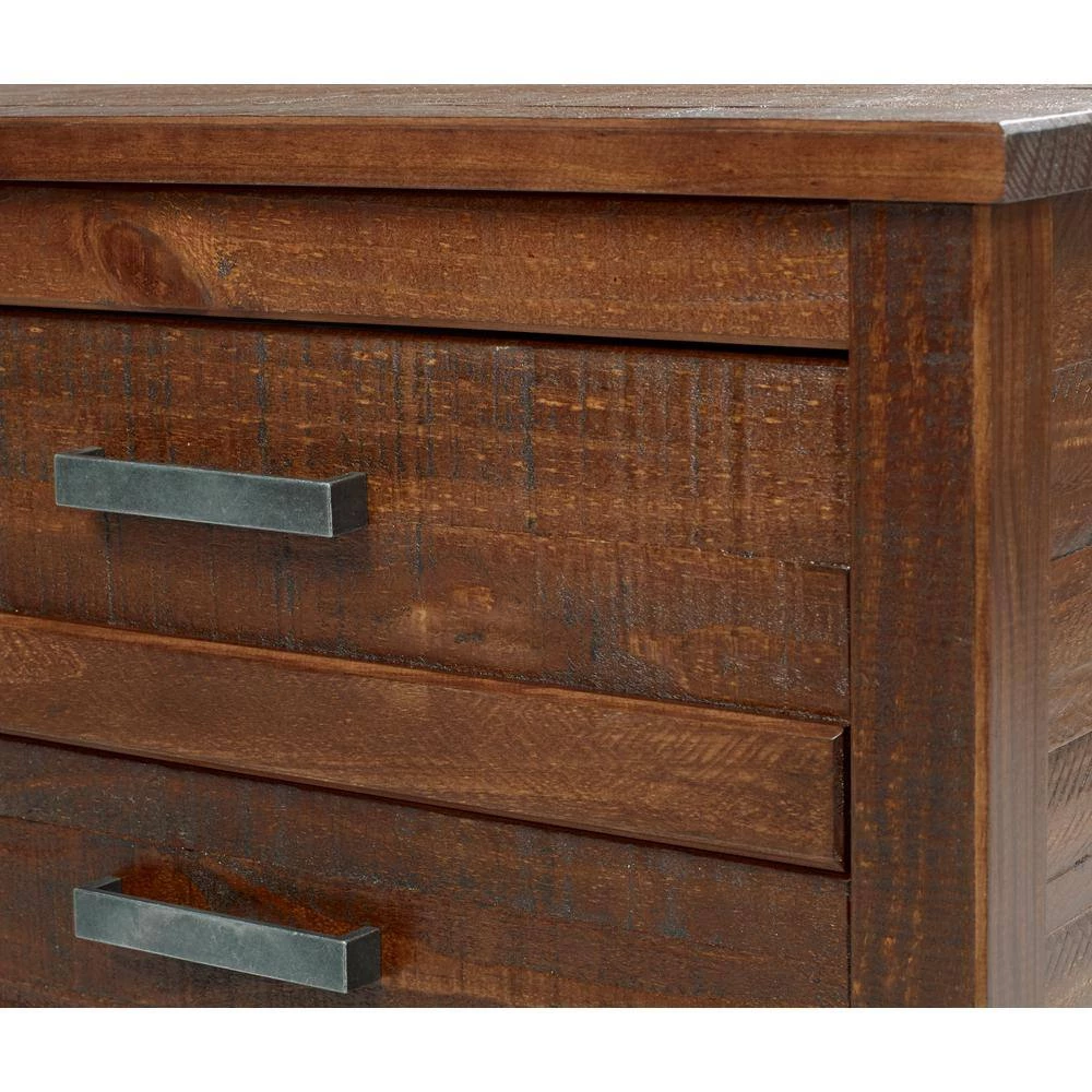 Carmel 3 Drawer Antique Walnut Night Stand by Camaflexi 9 Carmel 3 Drawer Antique Walnut Night Stand by Camaflexi - Image 7