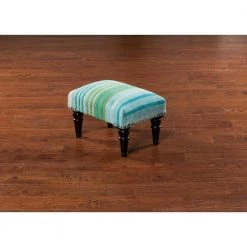 Uriaku Aqua Accent Foot Stool by Artistic Weavers -Camaflexi Shop aqua artistic weavers ottomans s00151051785 31 1000