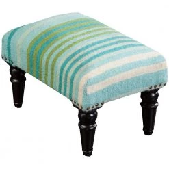 Uriaku Aqua Accent Foot Stool by Artistic Weavers