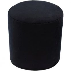 Burke Solid Black Wool Cylinder Accent Pouf by Artistic Weavers 7 Burke Solid Black Wool Cylinder Accent Pouf by Artistic Weavers -Camaflexi Shop black artistic weavers ottomans s00161017437 31 1000