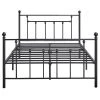 60 in. W Black Queen Size Bed Frame, Heavy Duty Metal Platform, Premium Steel Slat With Headboard and Footboard by VECELO -Camaflexi Shop black vecelo platform beds khd lt q01 64 1000