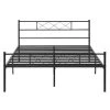 Queen Size Metal Bed Frame 60 in. W Metal Platform Bed Headboard and Footboard Metal Slat Support Black Bed Frames by VECELO 2 Queen Size Metal Bed Frame 60 in. W Metal Platform Bed Headboard and Footboard Metal Slat Support Black Bed Frames by VECELO -Camaflexi Shop black vecelo platform beds khd yt q08 64 1000