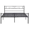 Queen Size Bed Frame with Headboard and Footboard, No Box Spring Needed Heavy Duty Metal Platform, Black, 63" W by VECELO -Camaflexi Shop black vecelo platform beds khd yt q10 64 1000