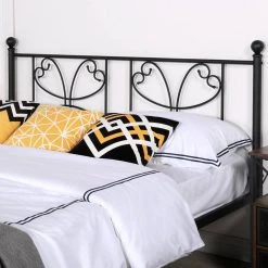 63 in. W Black Bed Frame Black Single Platform Steel Bed Frame with Storage Queen Size Bed Mattress Foundation Support by VECELO -Camaflexi Shop black vecelo platform beds khd yt q27 fa 1000