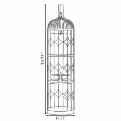 Creative-Bottle Shaped Black Wine Holder Rack Holder for Dining Room, Office, and Entryway by Vintiquewise -Camaflexi Shop black vintiquewise wine racks qi004472 1f 1000