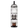 Creative-Bottle Shaped Black Wine Holder Rack Holder for Dining Room, Office, and Entryway by Vintiquewise 2 Creative-Bottle Shaped Black Wine Holder Rack Holder for Dining Room, Office, and Entryway by Vintiquewise -Camaflexi Shop black vintiquewise wine racks qi004472 64 1000