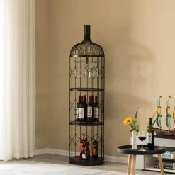Camaflexi Shop -Camaflexi Shop black vintiquewise wine racks qi004472 c3 1000