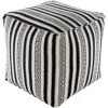 Adil Black/White Accent Pouf by Artistic Weavers