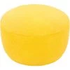 Burke Solid Bright Yellow Wool Cylinder Accent Pouf by Artistic Weavers