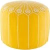 Arusi Bright Yellow Accent Pouf by Artistic Weavers