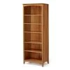 Shaker Style 72 in. Cherry Wood 6-shelf Standard Bookcase with Adjustable Shelves by Camaflexi