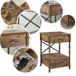 Camaflexi Shop -Camaflexi Shop brown vecelo end side tables khd jyx set01 brn e1 1000