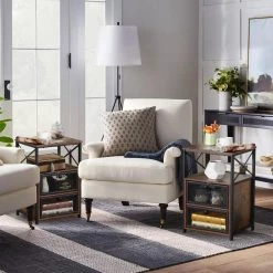 2-Pieces Brown NightStand & End Side Table w/ Storage Space & Door NightStand w/ Flip Drawers 15.7in.x 13.8in.x 23.8in. by VECELO 18 2-Pieces Brown NightStand & End Side Table w/ Storage Space & Door NightStand w/ Flip Drawers 15.7in.x 13.8in.x 23.8in. by VECELO -Camaflexi Shop brown vecelo nightstands khd xf ns04 brn a2 44 1000