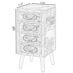 Antique Rustic Brown Wood Vintage Tallboy Chest with 4 Drawers and Legs by Vintiquewise 13 Antique Rustic Brown Wood Vintage Tallboy Chest with 4 Drawers and Legs by Vintiquewise -Camaflexi Shop brown vintiquewise chest of drawers qi004261 1f 1000