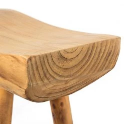 32 W x 10.5 D x 19 H in. Rustic Carved Wood Natural Edge Entryway Log Accent Bench by Vintiquewise -Camaflexi Shop brown vintiquewise dining benches qi003836 fa 1000