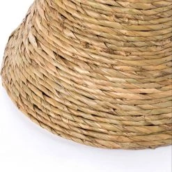 14.5 Dia x 19.5 in. H Brown Decorative Round Wicker Side Table Hourglass Shape Accent Coffee Table by Vintiquewise -Camaflexi Shop brown vintiquewise end side tables qi003834 1f 1000