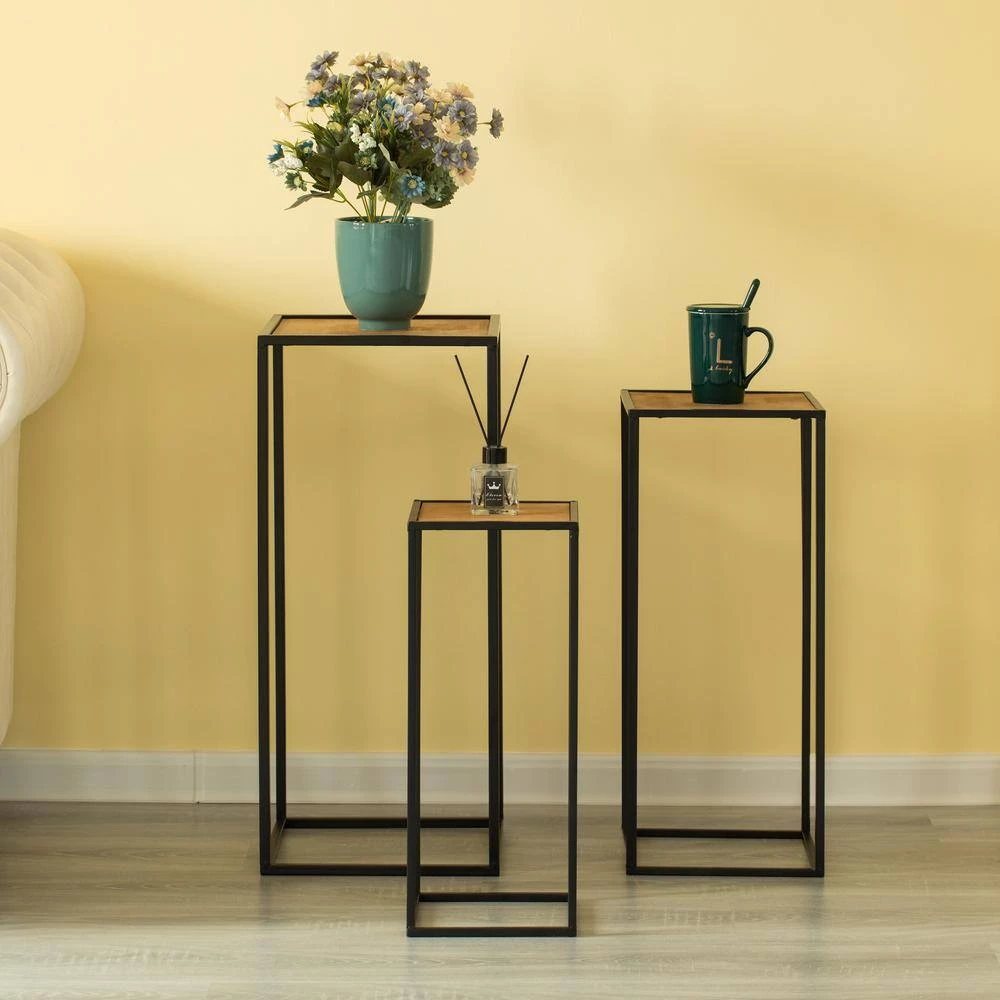 Modern Nesting Display Tables Square Accent Side End Table (Set of 3) by Vintiquewise 9 Modern Nesting Display Tables Square Accent Side End Table (Set of 3) by Vintiquewise - Image 7