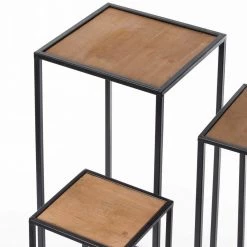 Modern Nesting Display Tables Square Accent Side End Table (Set of 3) by Vintiquewise 15 Modern Nesting Display Tables Square Accent Side End Table (Set of 3) by Vintiquewise -Camaflexi Shop brown vintiquewise end side tables qi003974 3 fa 1000
