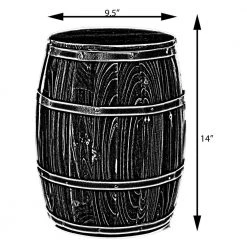 Brown Wine Barrel 4-Sectional Crate With Removable Head Lid by Vintiquewise -Camaflexi Shop brown vintiquewise wine racks qi003766 1f 1000