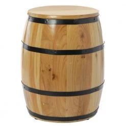 Brown Wine Barrel 4-Sectional Crate With Removable Head Lid by Vintiquewise -Camaflexi Shop brown vintiquewise wine racks qi003766 44 1000