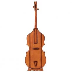 Brown 6.5 Feet Tall Violin, 3 Shelf Large Violin Shaped Cabinet With Door by Vintiquewise -Camaflexi Shop brown vintiquewise wine racks qi003769 76 1000