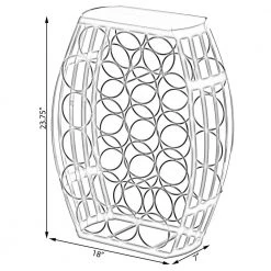 Brown Barrel Shaped 22-Bottles Decorative Table Wine Rack Storage by Vintiquewise -Camaflexi Shop brown vintiquewise wine racks qi003805 1f 1000