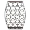 Brown Barrel Shaped 22-Bottles Decorative Table Wine Rack Storage by Vintiquewise