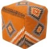 Iokaste Burnt Orange Accent Pouf Ottoman by Artistic Weavers -Camaflexi Shop burnt orange artistic weavers ottomans s00151050964 64 1000