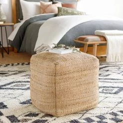 Aere Camel Accent Pouf Ottoman by Artistic Weavers -Camaflexi Shop camel artistic weavers ottomans s00151085128 31 1000