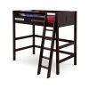 Cappuccino Twin Panel High Loft Bed by Camaflexi