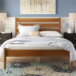 Mid-Century Modern Castanho Queen Size Platform Bed by Camaflexi -Camaflexi Shop castanho camaflexi platform beds md1209 31 1000