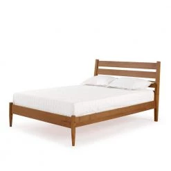 Mid-Century Modern Castanho Queen Size Platform Bed by Camaflexi -Camaflexi Shop castanho camaflexi platform beds md1209 4f 1000