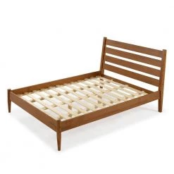 Mid-Century Modern Castanho Queen Size Platform Bed by Camaflexi -Camaflexi Shop castanho camaflexi platform beds md1209 fa 1000