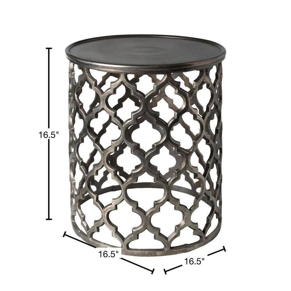 Olyea Charcoal Accent Table by Artistic Weavers 5 Olyea Charcoal Accent Table by Artistic Weavers - Image 3