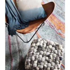 Pozega Felted Charcoal Wool Cube Accent Pouf by Artistic Weavers -Camaflexi Shop charcoal artistic weavers ottomans s00151051015 31 1000