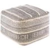 Cerberus Oriental Charcoal Cotton Rectangle Accent Pouf by Artistic Weavers -Camaflexi Shop charcoal artistic weavers ottomans s00161023641 64 1000