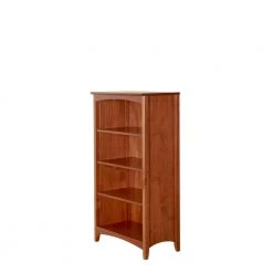 Shaker Style Cherry 48 in. H Solid Wood Bookcase by Camaflexi