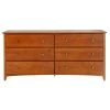 Shaker Style 6-Drawer Cherry Dresser 31.25 x 59 x 19.25 by Camaflexi -Camaflexi Shop cherry camaflexi dressers shk215 64 1000