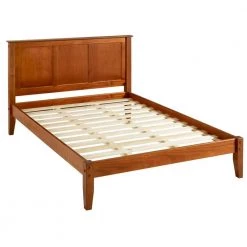 Shaker Style Cherry Queen Size Panel Headboard and Platform Bed by Camaflexi -Camaflexi Shop cherry camaflexi panel beds shk265 c3 1000