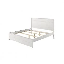 Hampton Coastal White Solid Wood Frame Queen Platform Bed by Camaflexi -Camaflexi Shop coastal white camaflexi platform beds hm609 40 1000