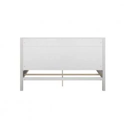 Hampton Coastal White Solid Wood Frame Queen Platform Bed by Camaflexi -Camaflexi Shop coastal white camaflexi platform beds hm609 66 1000