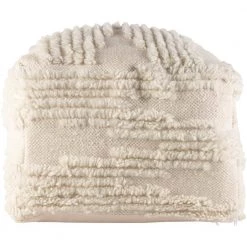 Copeland Solid Color Cream Wool Rectangle Accent Pouf by Artistic Weavers -Camaflexi Shop cream artistic weavers ottomans s00161045195 c3 1000