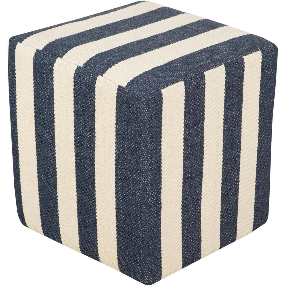 Callisto Dark Blue Accent Pouf by Artistic Weavers 3 Callisto Dark Blue Accent Pouf by Artistic Weavers