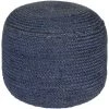 Vanth Dark Blue Accent Pouf by Artistic Weavers 2 Vanth Dark Blue Accent Pouf by Artistic Weavers -Camaflexi Shop dark blue artistic weavers ottomans s00151051169 64 1000