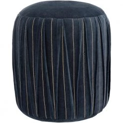 Cotilla Dark Blue Accent Pouf by Artistic Weavers