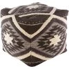 Bonifay Southwestern Dark Brown Cotton Cube Accent Pouf by Artistic Weavers -Camaflexi Shop dark brown artistic weavers ottomans s00161024222 64 1000