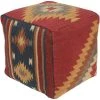 Telesto Dark Red Accent Pouf by Artistic Weavers -Camaflexi Shop dark red artistic weavers ottomans s00151050949 64 1000