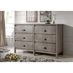 Baja 6-Drawer Driftwood Grey Dresser by Camaflexi -Camaflexi Shop driftwood grey camaflexi dressers bj407 31 1000