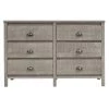 Baja 6-Drawer Driftwood Grey Dresser by Camaflexi -Camaflexi Shop driftwood grey camaflexi dressers bj407 64 1000