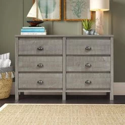 Baja 6-Drawer Driftwood Grey Dresser by Camaflexi -Camaflexi Shop driftwood grey camaflexi dressers bj407 c3 1000
